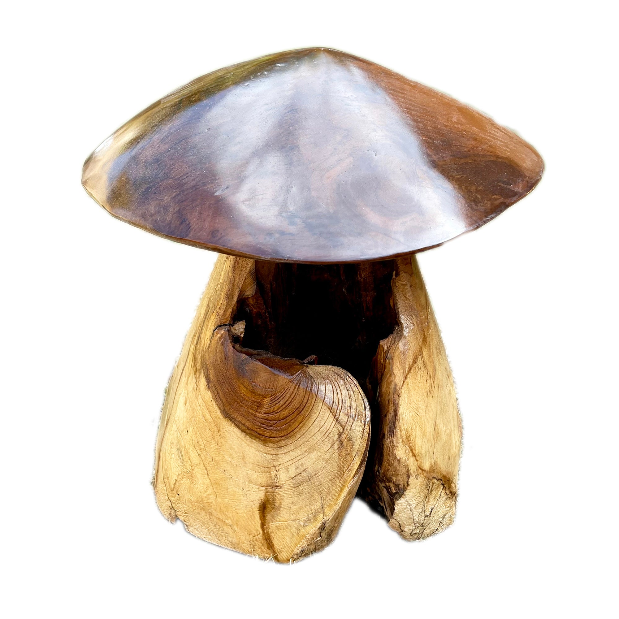 Teak Root Mushroom Garden Sculpture