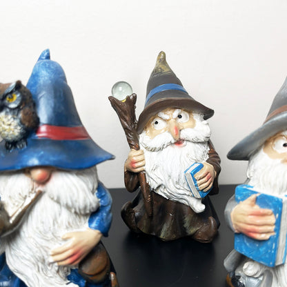 Set Of 5 Mini Wizard Figurines