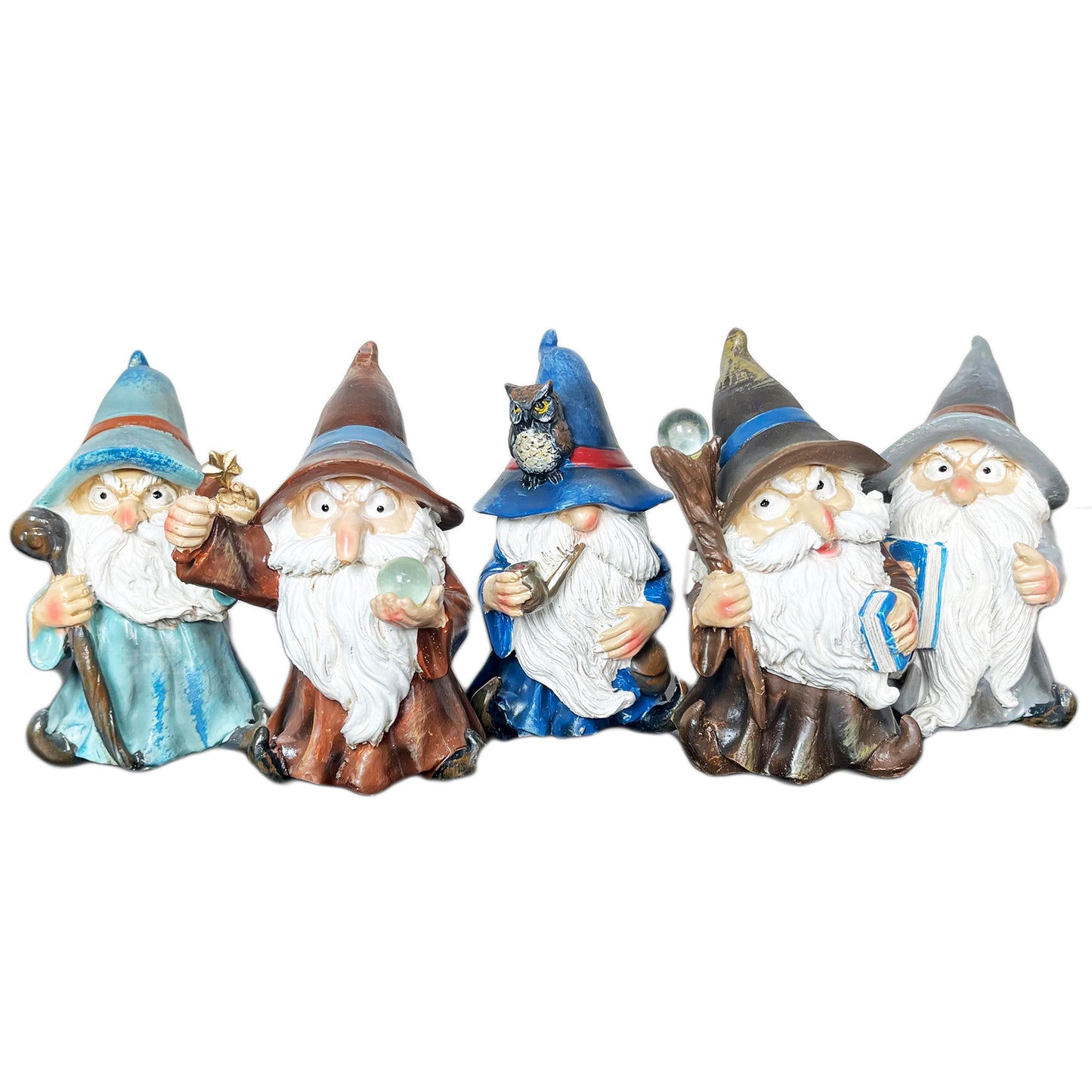 Set Of 5 Mini Wizard Figurines