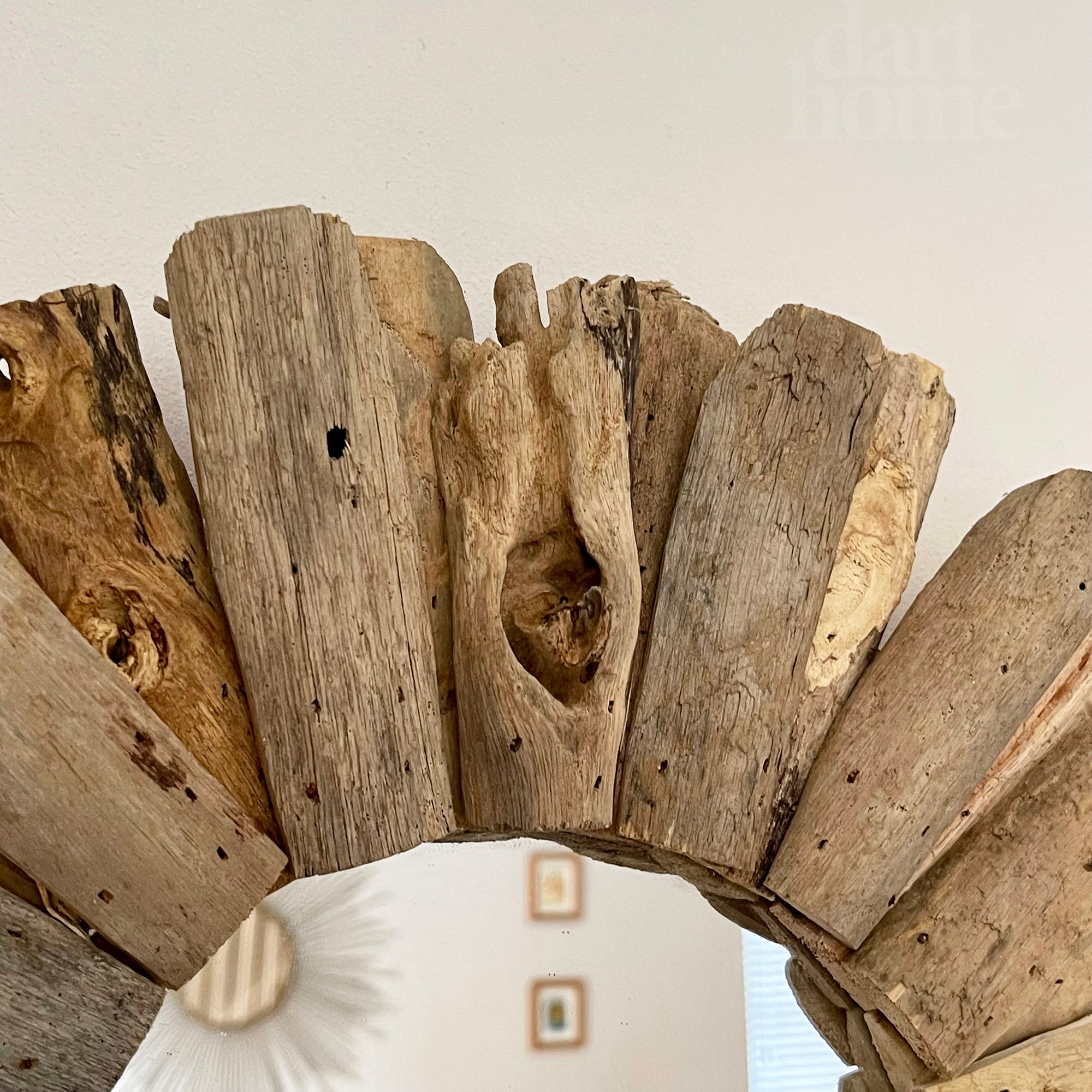 Round Driftwood Mirror 60cm