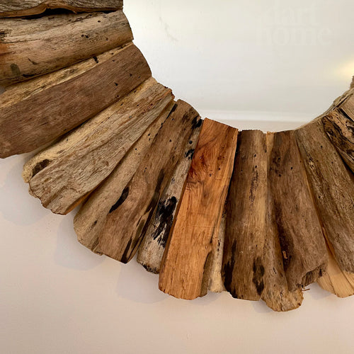 Round Driftwood Mirror 40cm