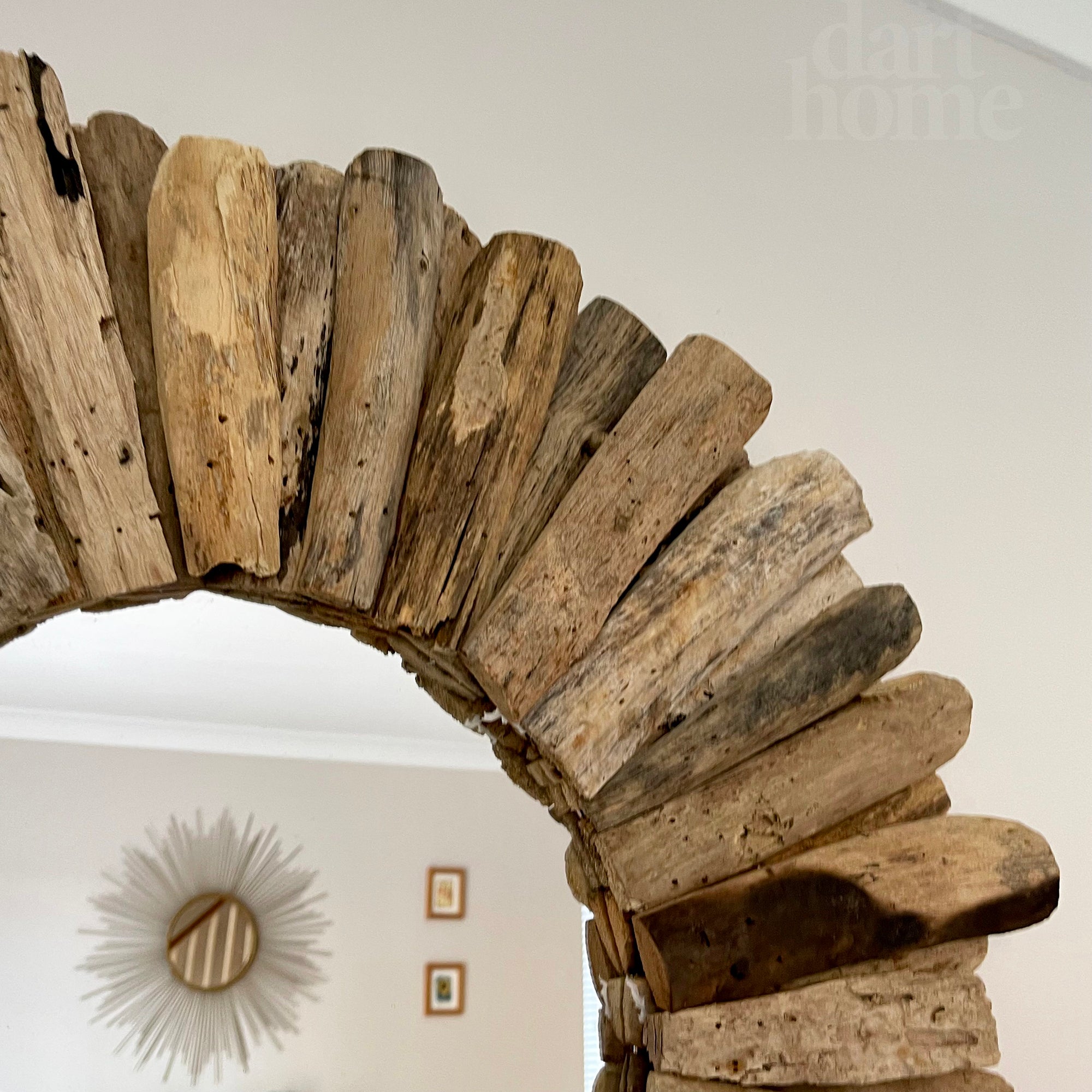 Round Driftwood Mirror 40cm