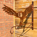 Owl Steel Hanging Basket Bracket - Copper Finish