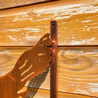 Eulen-Hängekorbhalterung aus Stahl – Kupfer-Finish