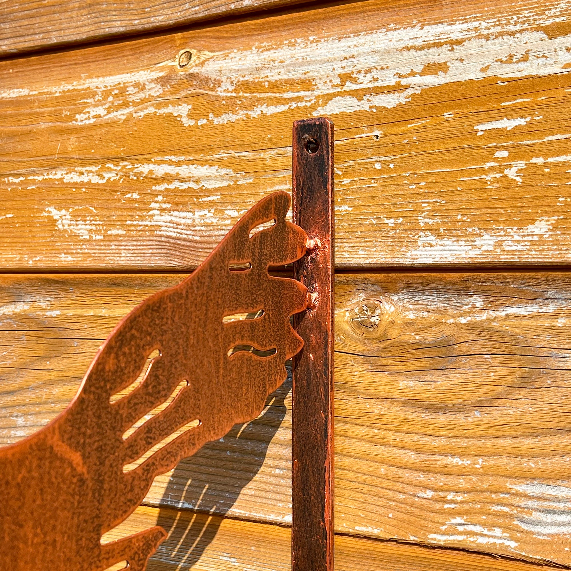 Eulen-Hängekorbhalterung aus Stahl – Kupfer-Finish