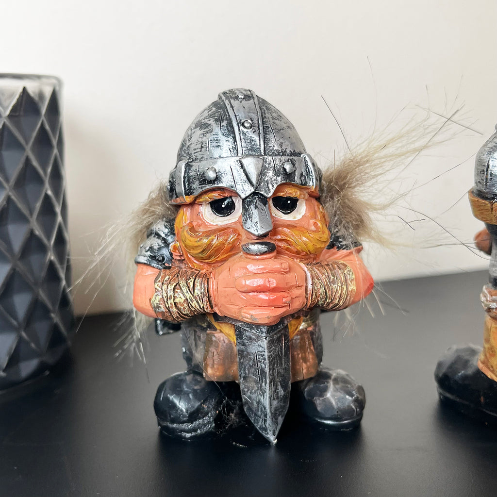 Set mit 3 Mini-Wikingerfiguren