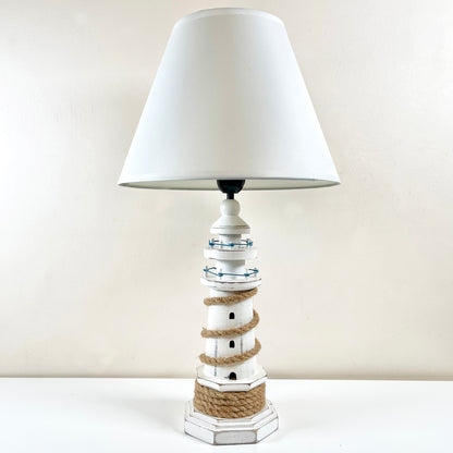 Wooden Lighthous Table Lamp