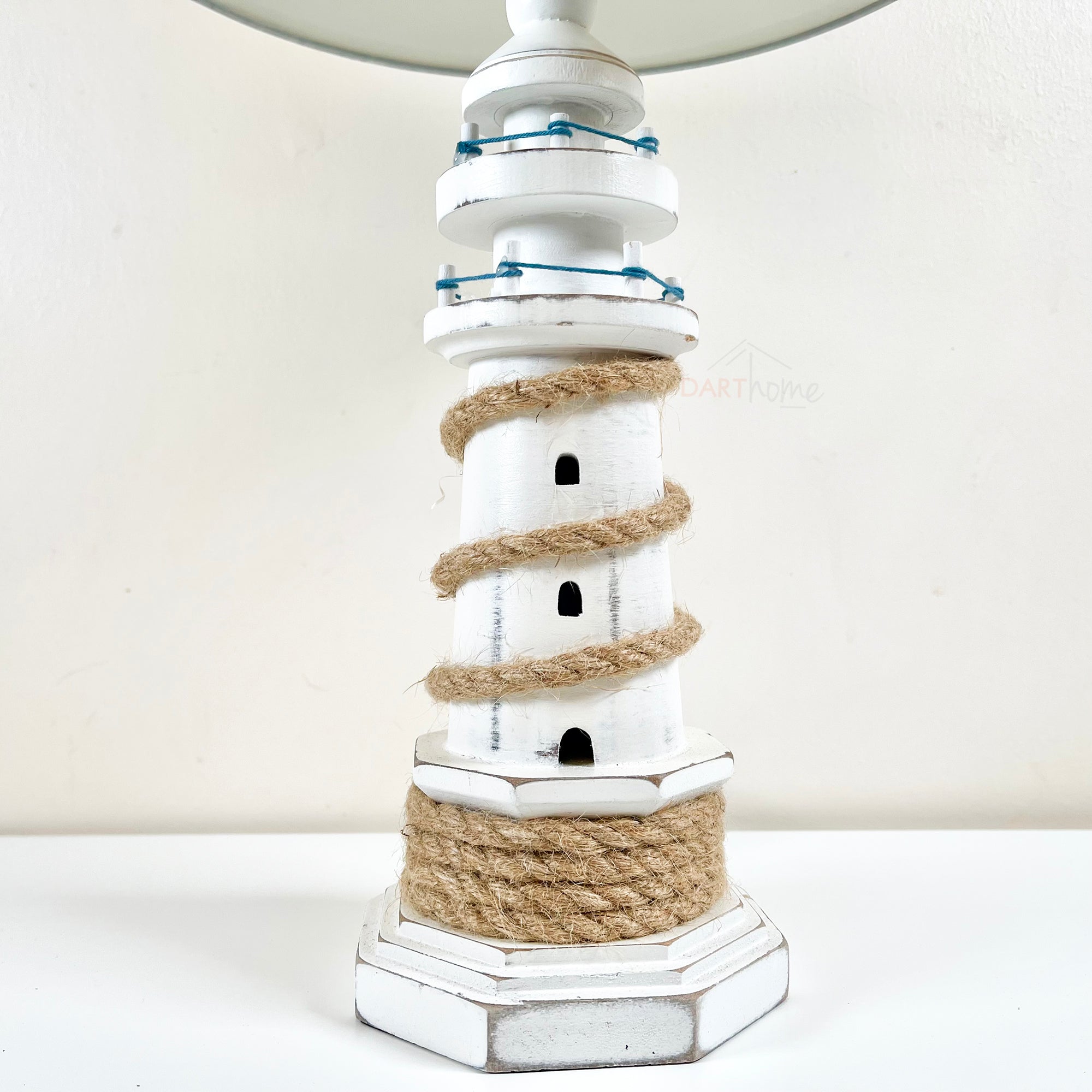 Wooden Lighthouse Table Lamp