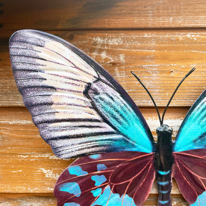 Blaugrüne Schmetterlings-Wandkunst