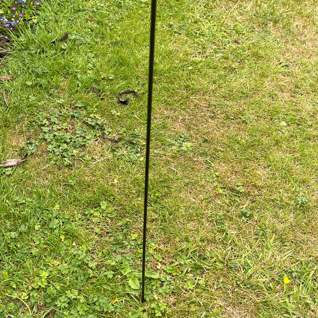 Blauer Libellen-Gartenstecker aus Glas, 68 cm