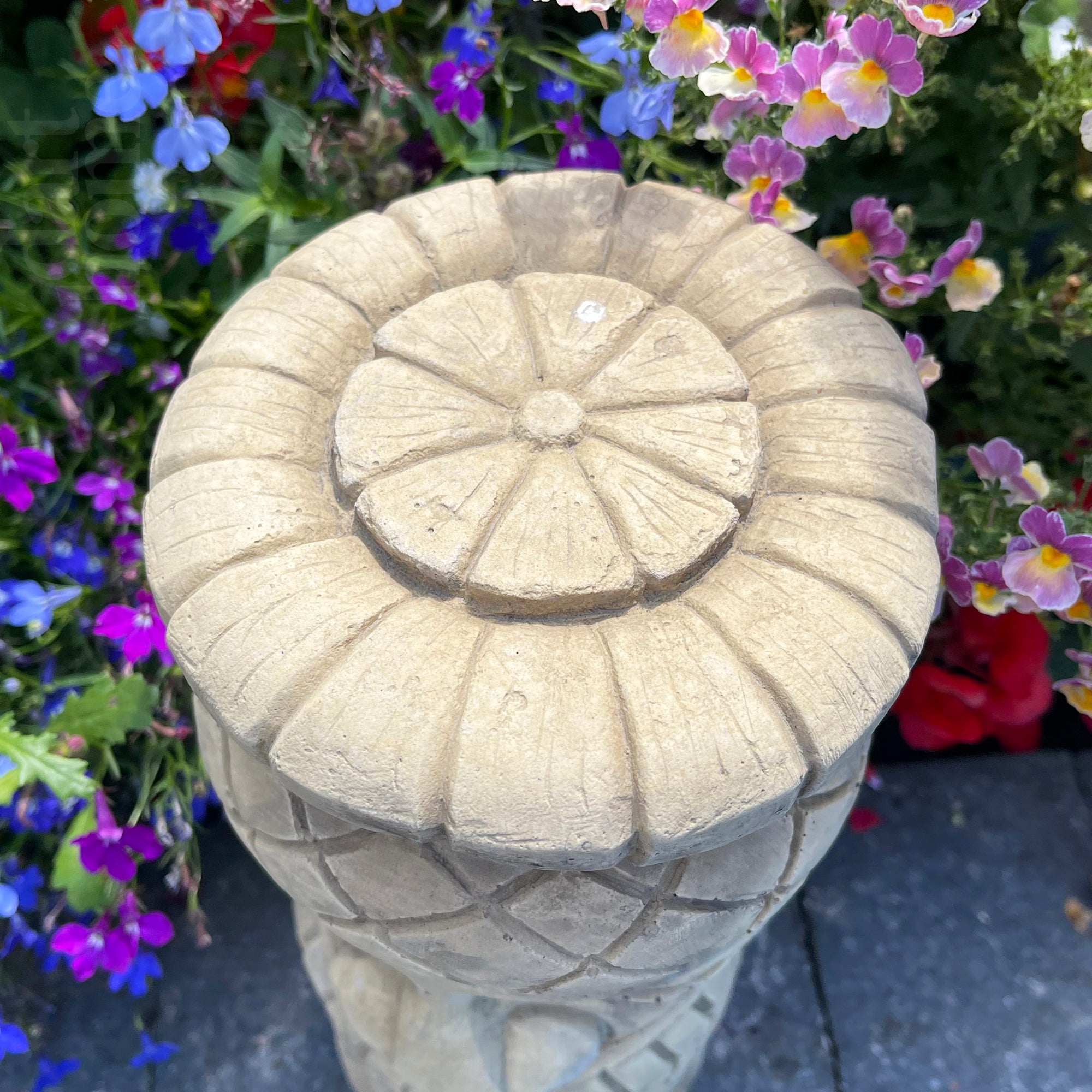 Stone Tiki Totem Pole Ornament