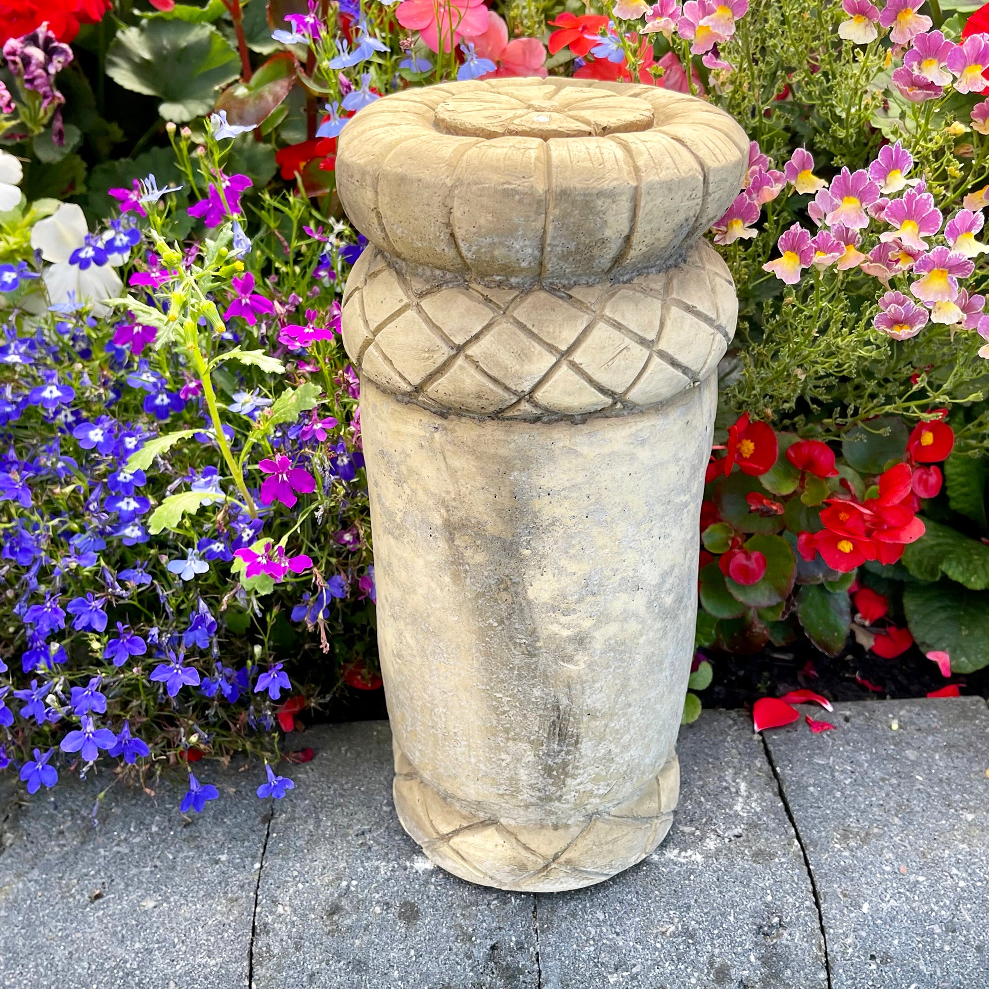 Stone Tiki Totem Pole Ornament