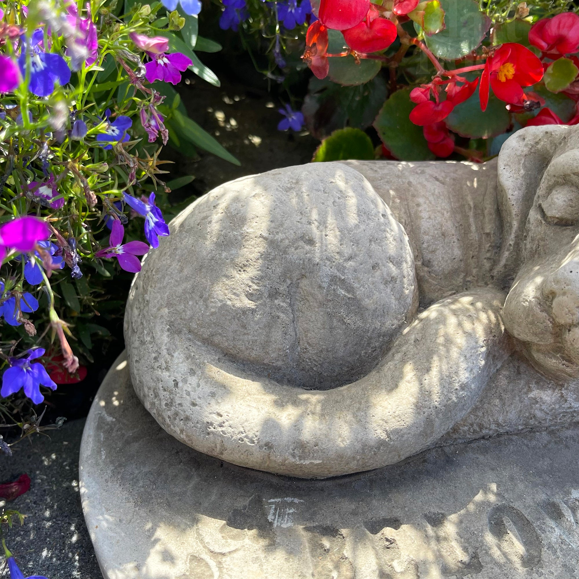 Stone Beloved Dog Memorial Ornament