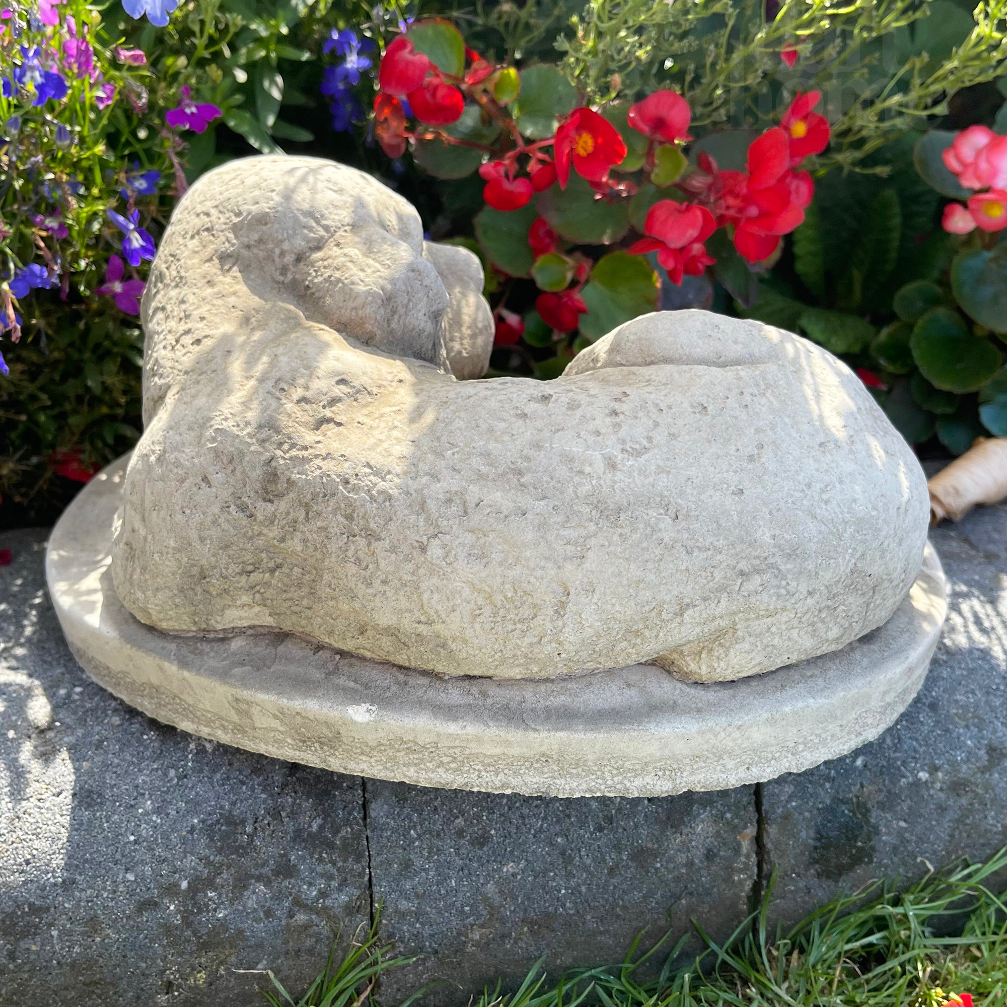 Stone Beloved Dog Memorial Ornament
