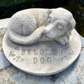 Stone Beloved Dog Memorial Ornament
