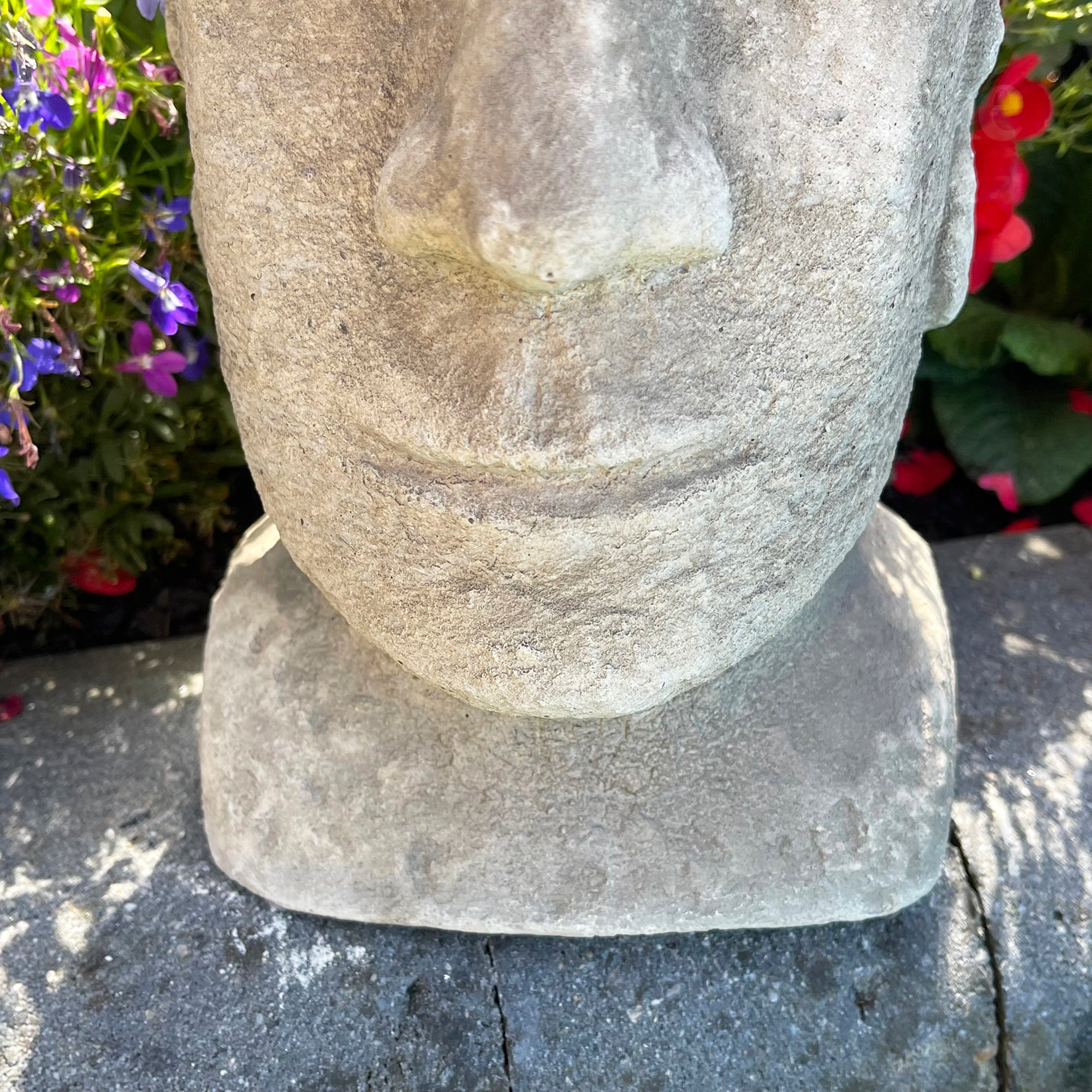 Stone Easter Island Head Planter