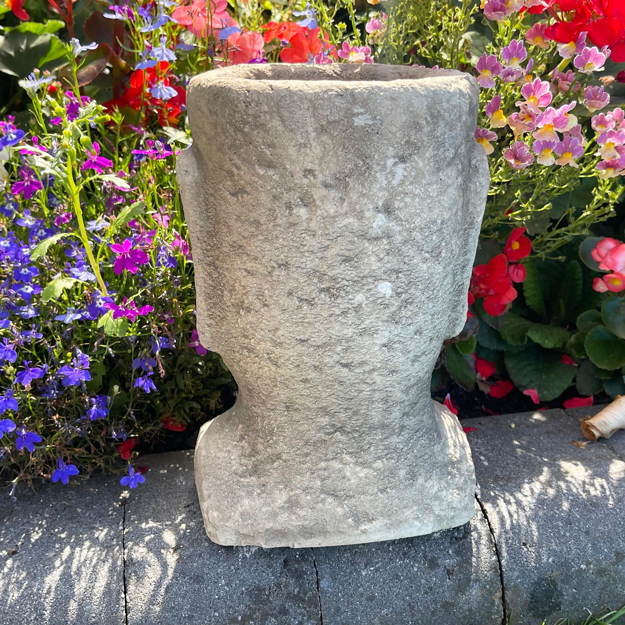 Stone Easter Island Head Planter