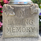 Stone Memorial Grave Vase