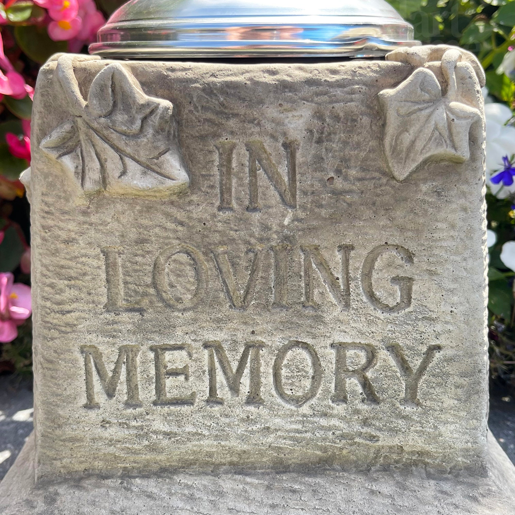 Stone Memorial Grave Vase