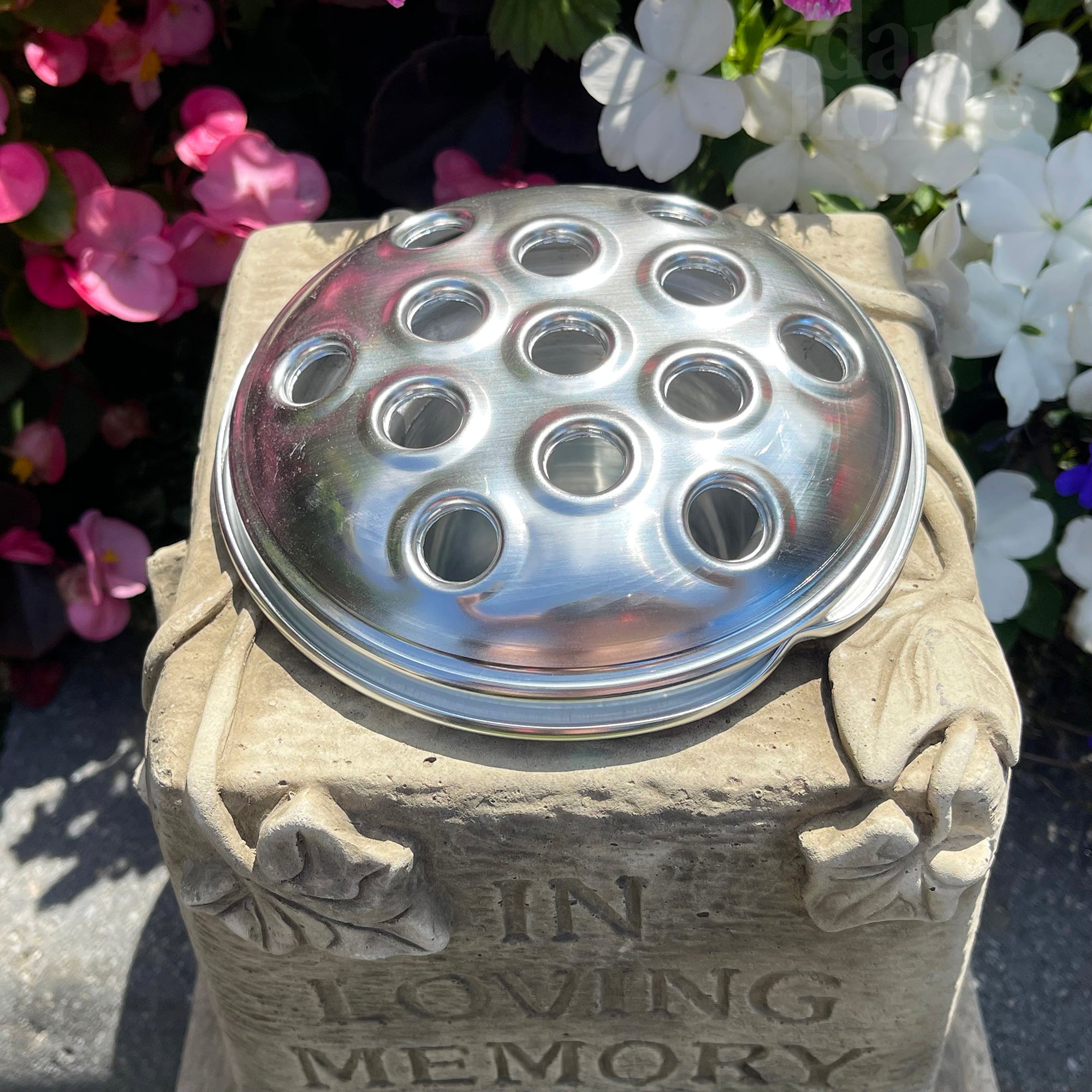 Stone Memorial Grave Vase
