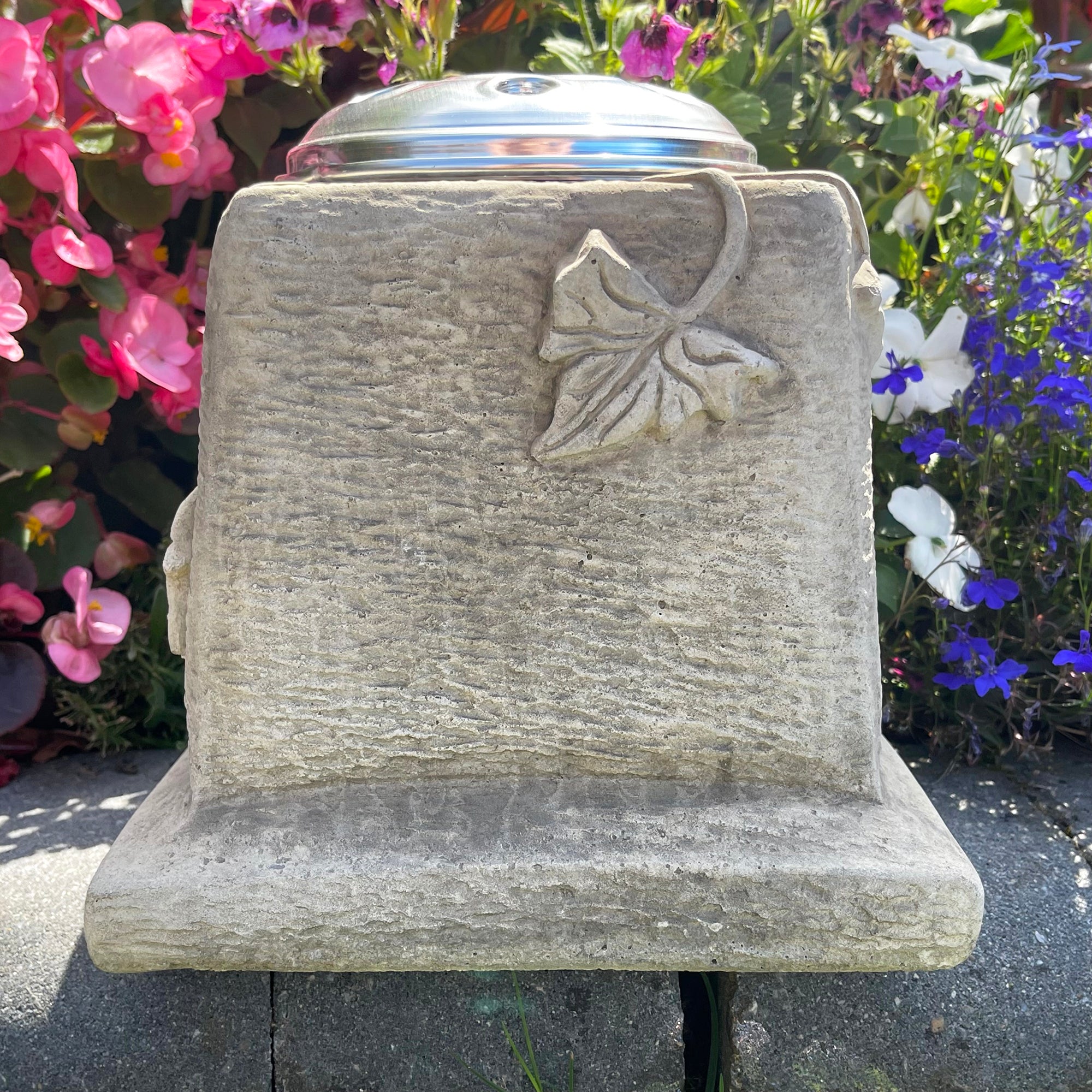 Stone Memorial Grave Vase