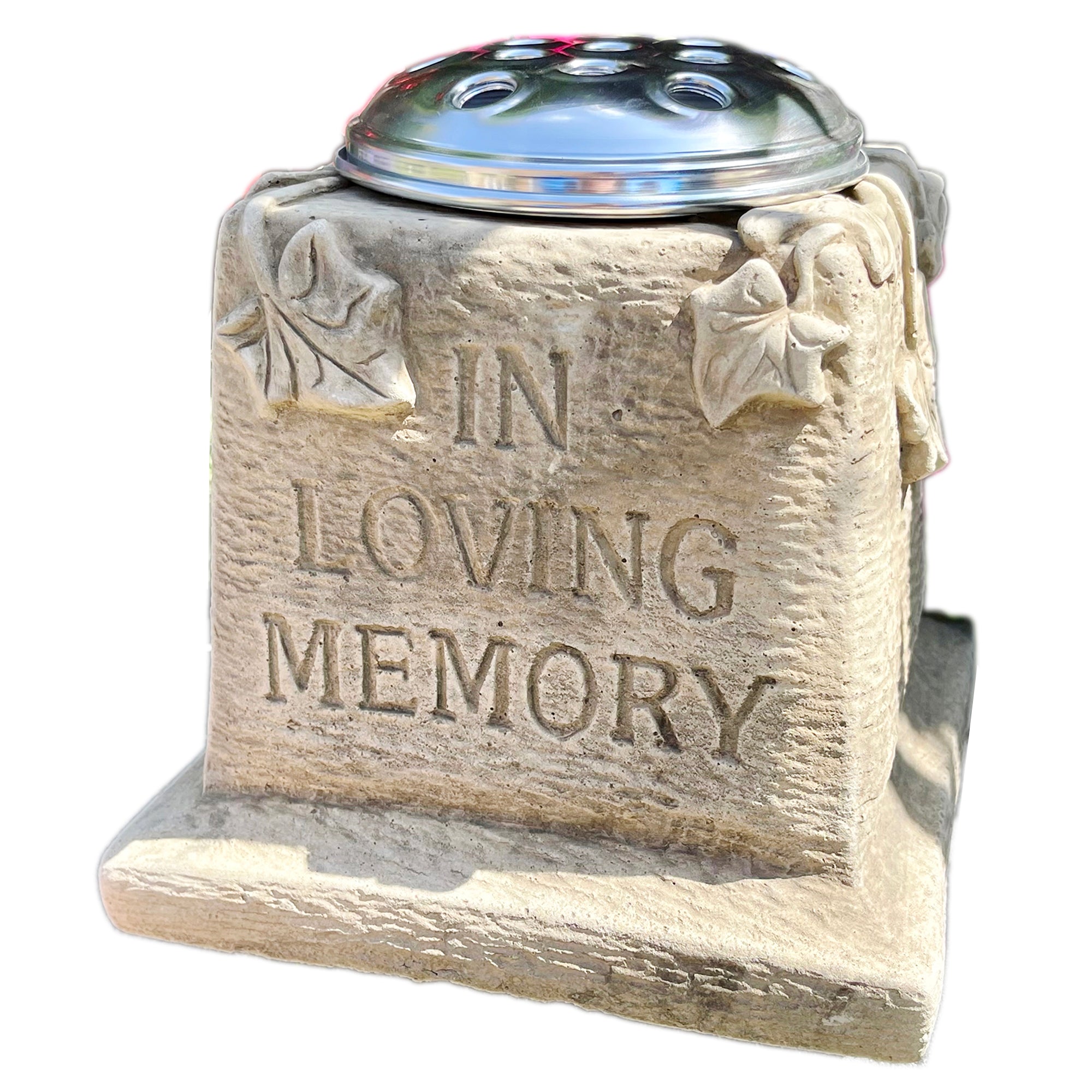 Stone Memorial Grave Vase