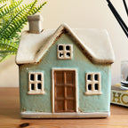 Ceramic Green House Candle Holder