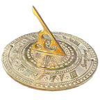 Round Polished Brass Sundial