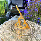 Round Polished Brass Sundial