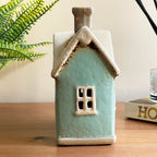 Ceramic Green House Candle Holder
