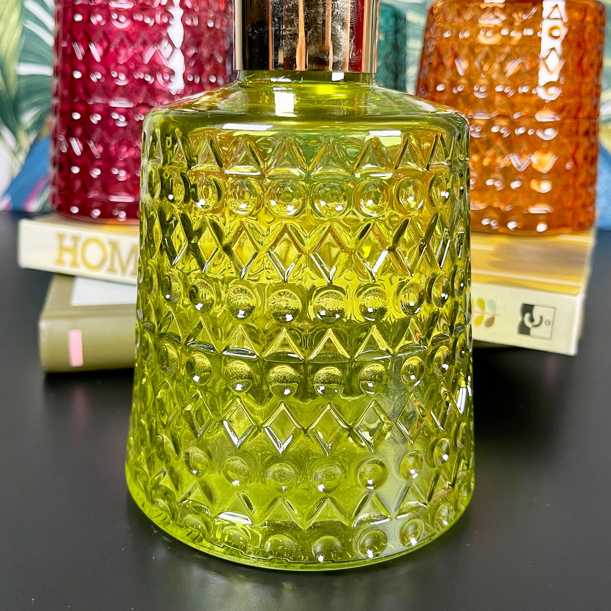 Jewel Glass Coloured Vases Set Of 4