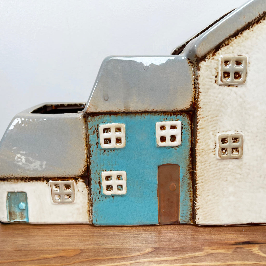 Ceramic Terraced Houses Indoor Plant Pot
