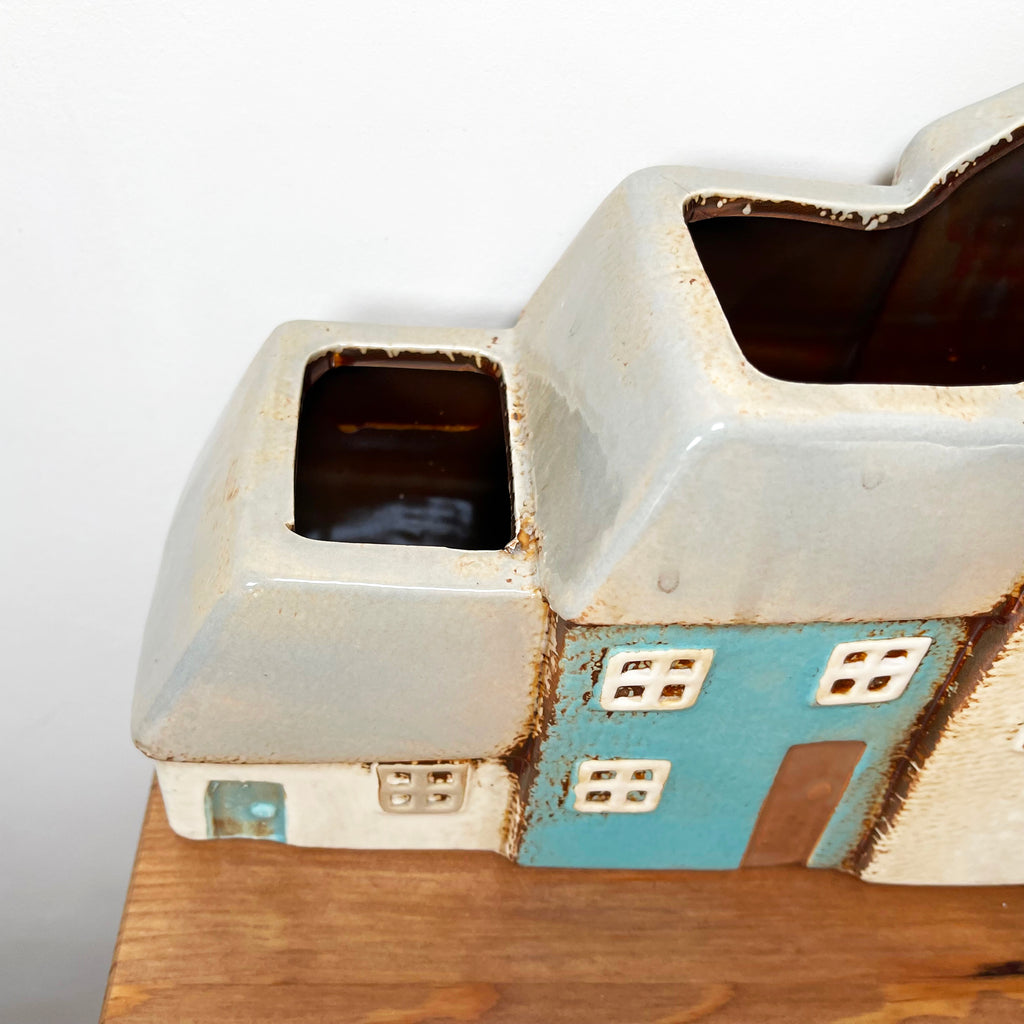 Ceramic Terraced Houses Indoor Plant Pot