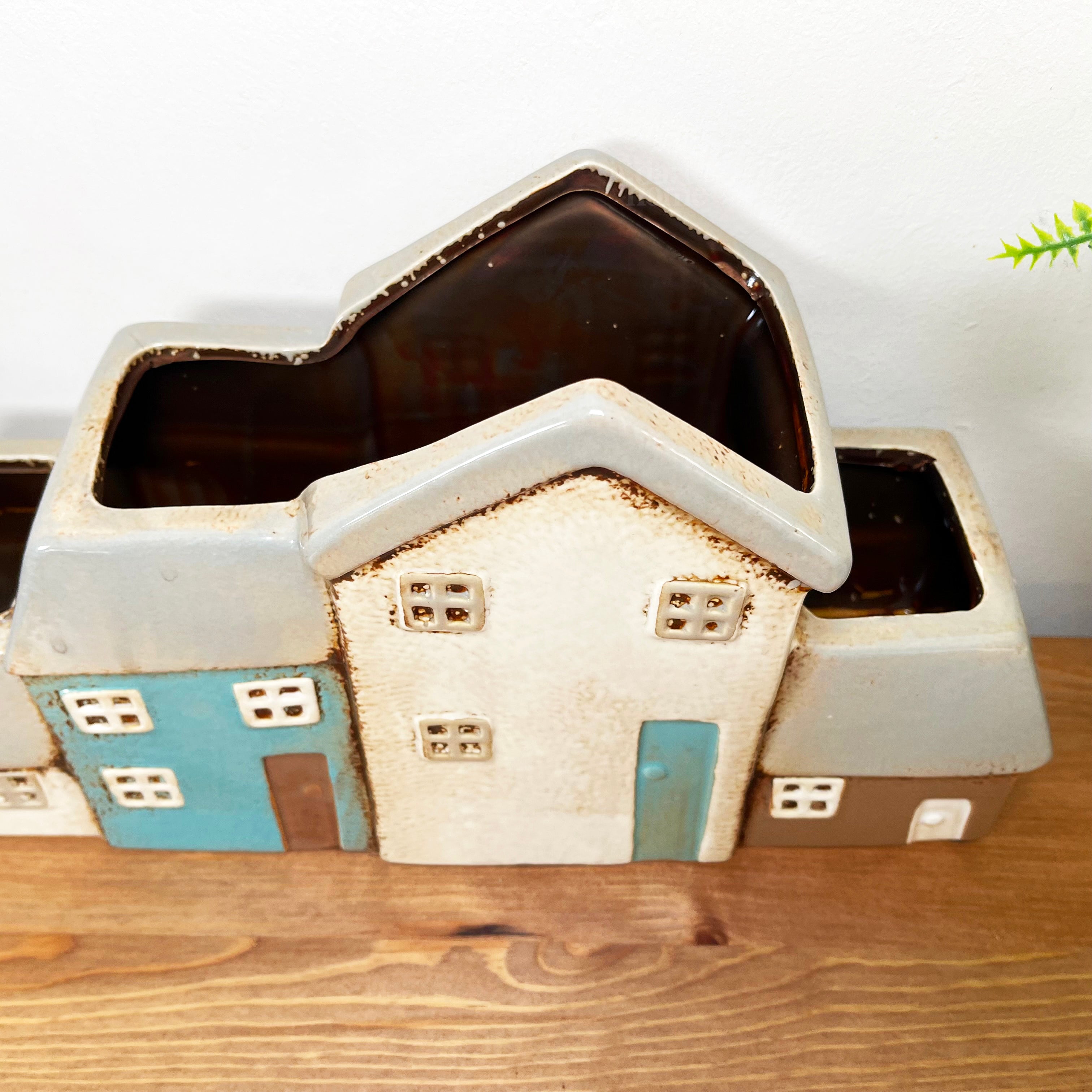 Ceramic Terraced Houses Indoor Plant Pot