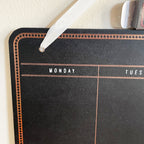 Wall Hanging Chalkboard Weekly Planner 28cm