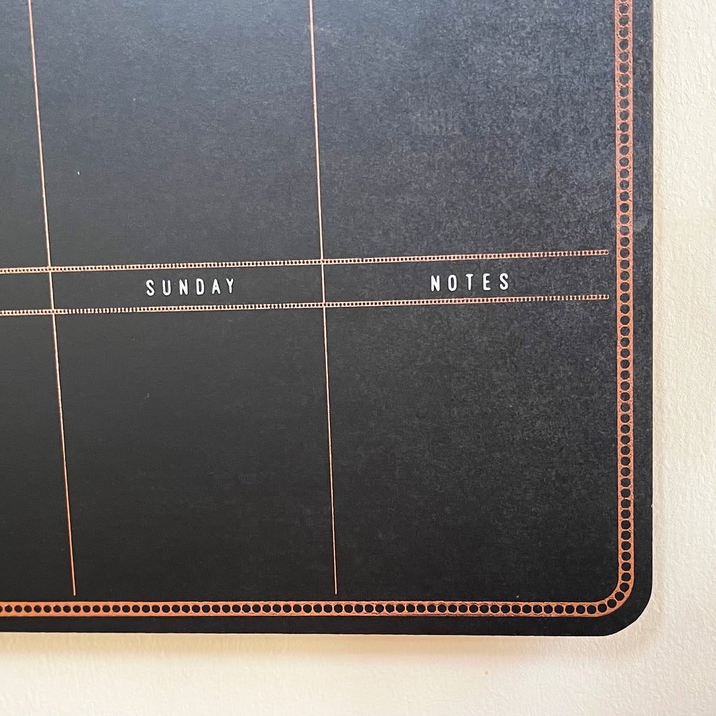 Wall Hanging Chalkboard Weekly Planner 28cm