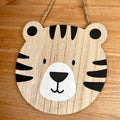Hanging Tiger Head Plaque