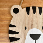 Hanging Tiger Head Plaque