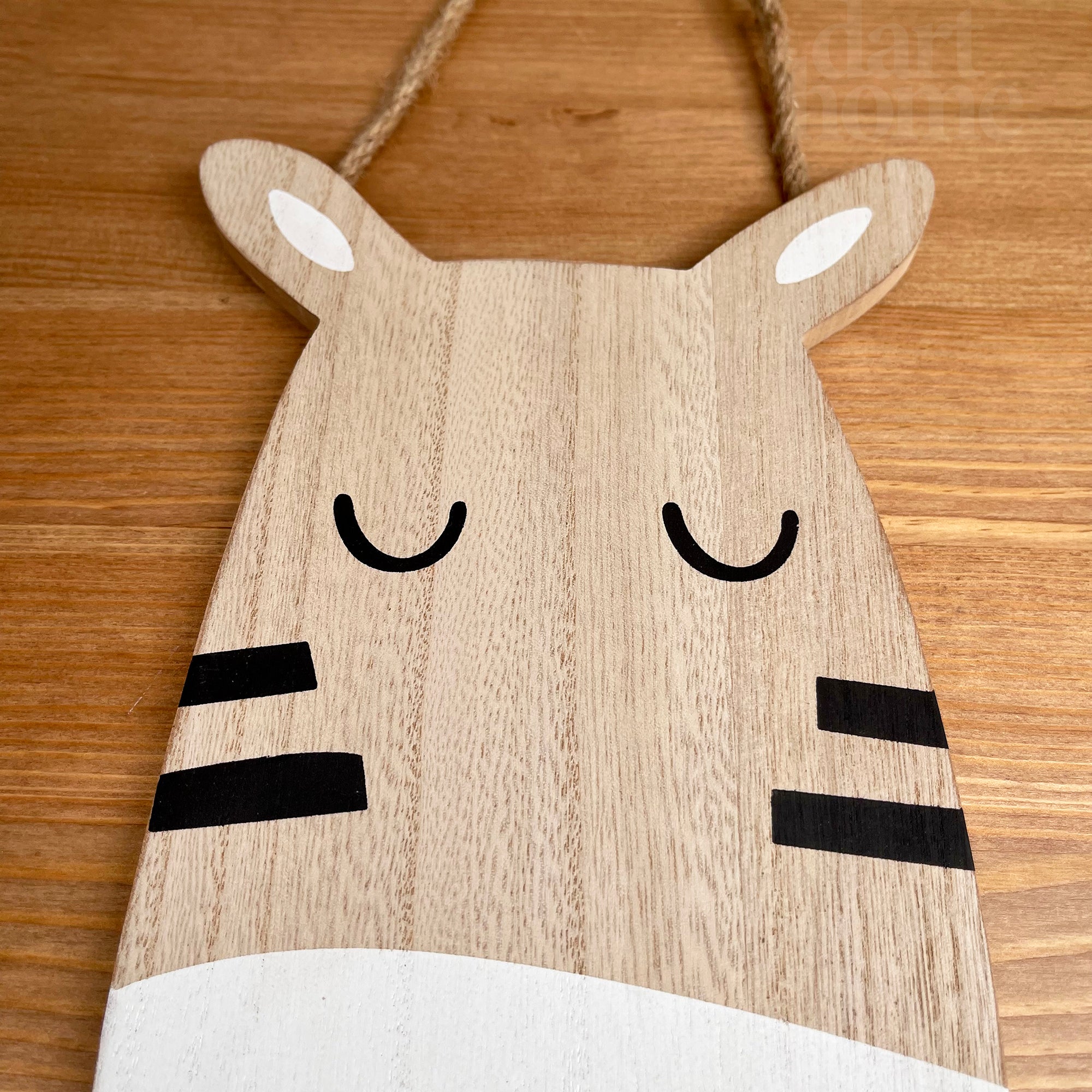 Hanging Zebra Head Plaque