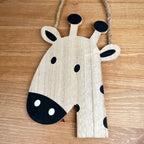 Hanging Giraffe Head Plaque