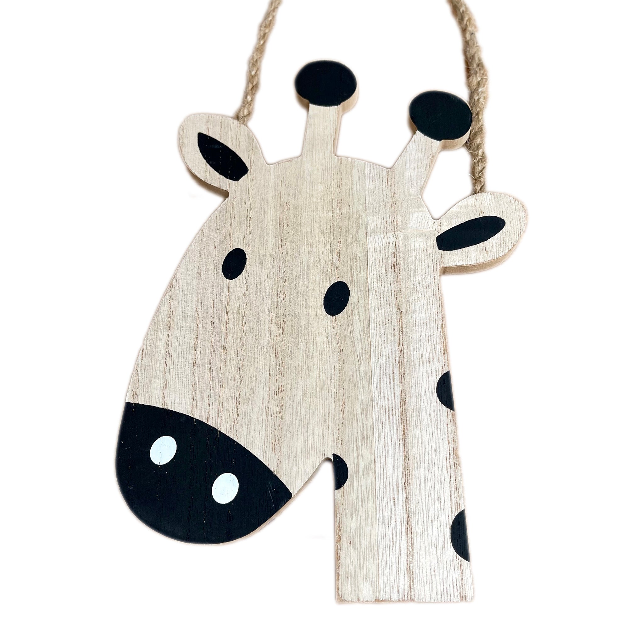 Hanging Giraffe Head Plaque