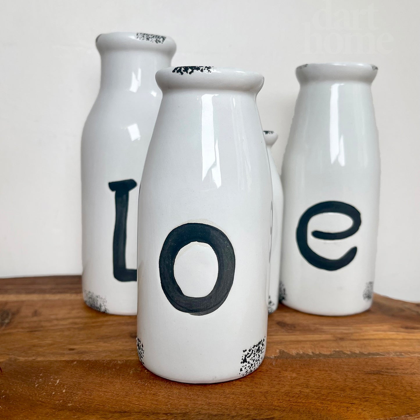 Love Bottle Bud Vase 4er-Set