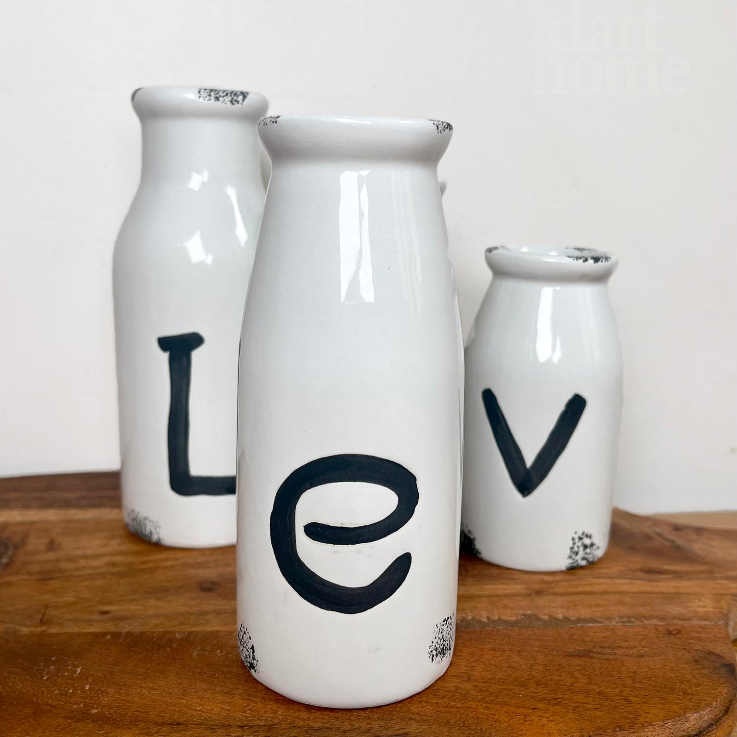 Love Bottle Bud Vase 4er-Set