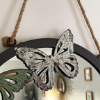 Vintage Hanging Butterfly Mirror