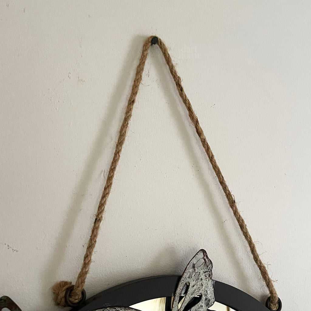 Vintage Hanging Butterfly Mirror