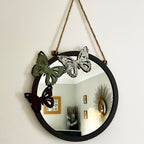 Vintage Hanging Butterfly Mirror