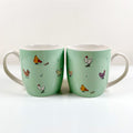 2er-Set Kitchen Green Chicken Family Porzellantassen
