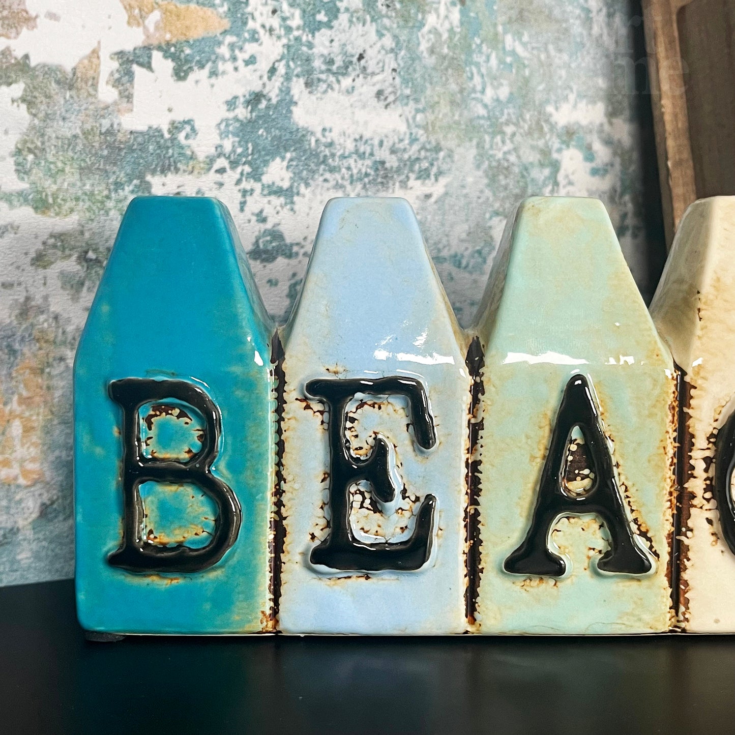 Ceramic Beach Hut Bud Vase