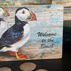 Rustic Puffin Trinket Box