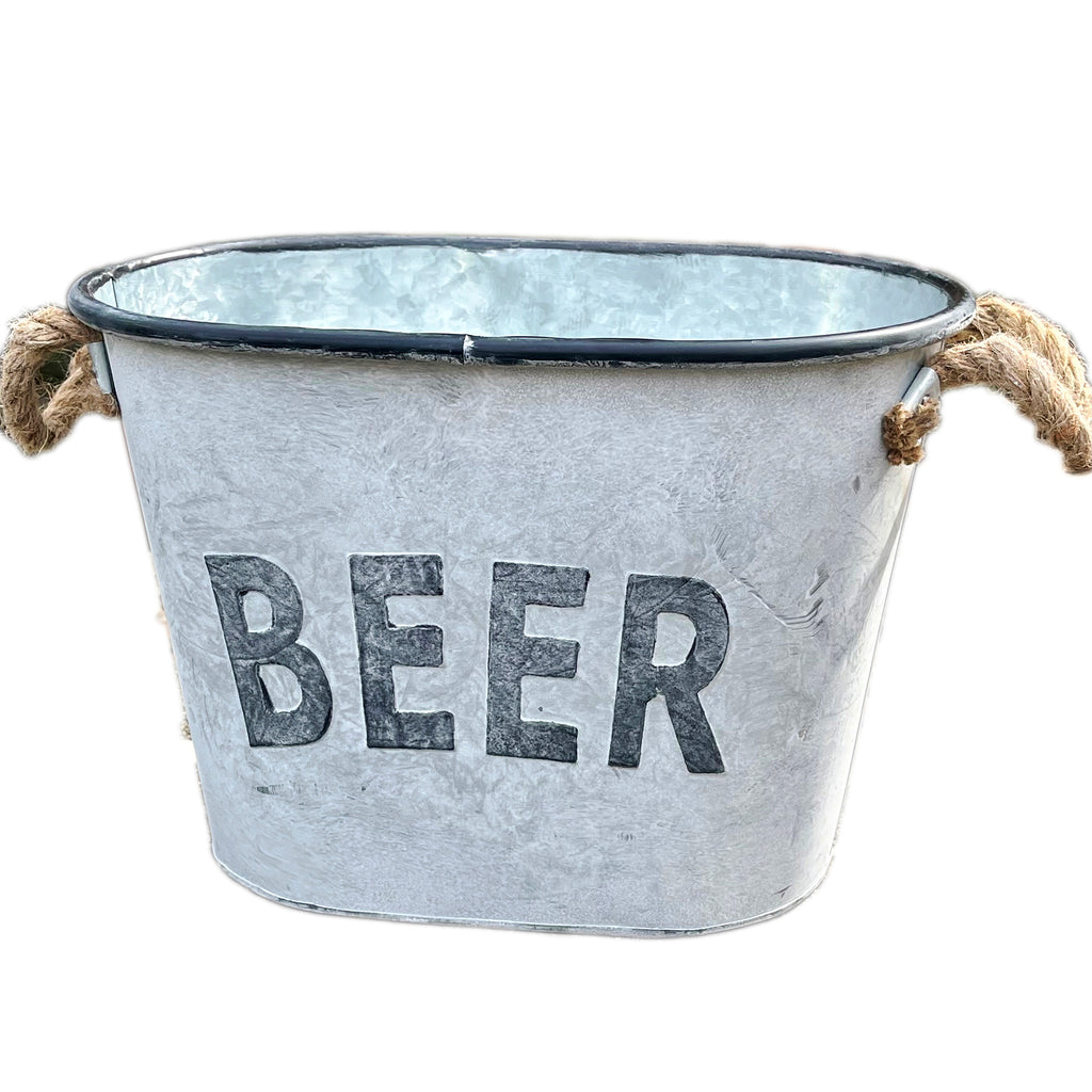 Verzinkter Bierkübel